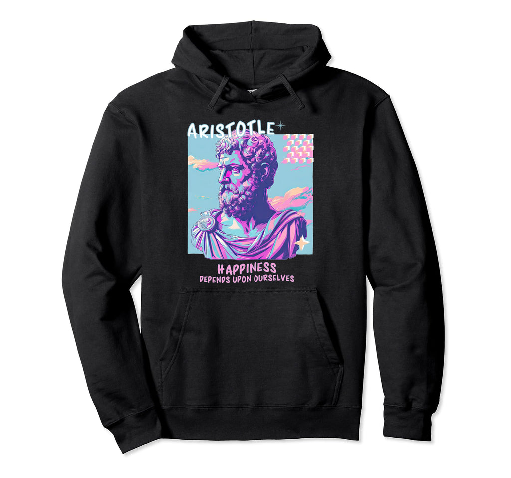 Aristotle Y2K Aesthetic Stoic Hoodie - Trendy Graphic for Adults - T-Shirt, Sweatshirt, Hoodie