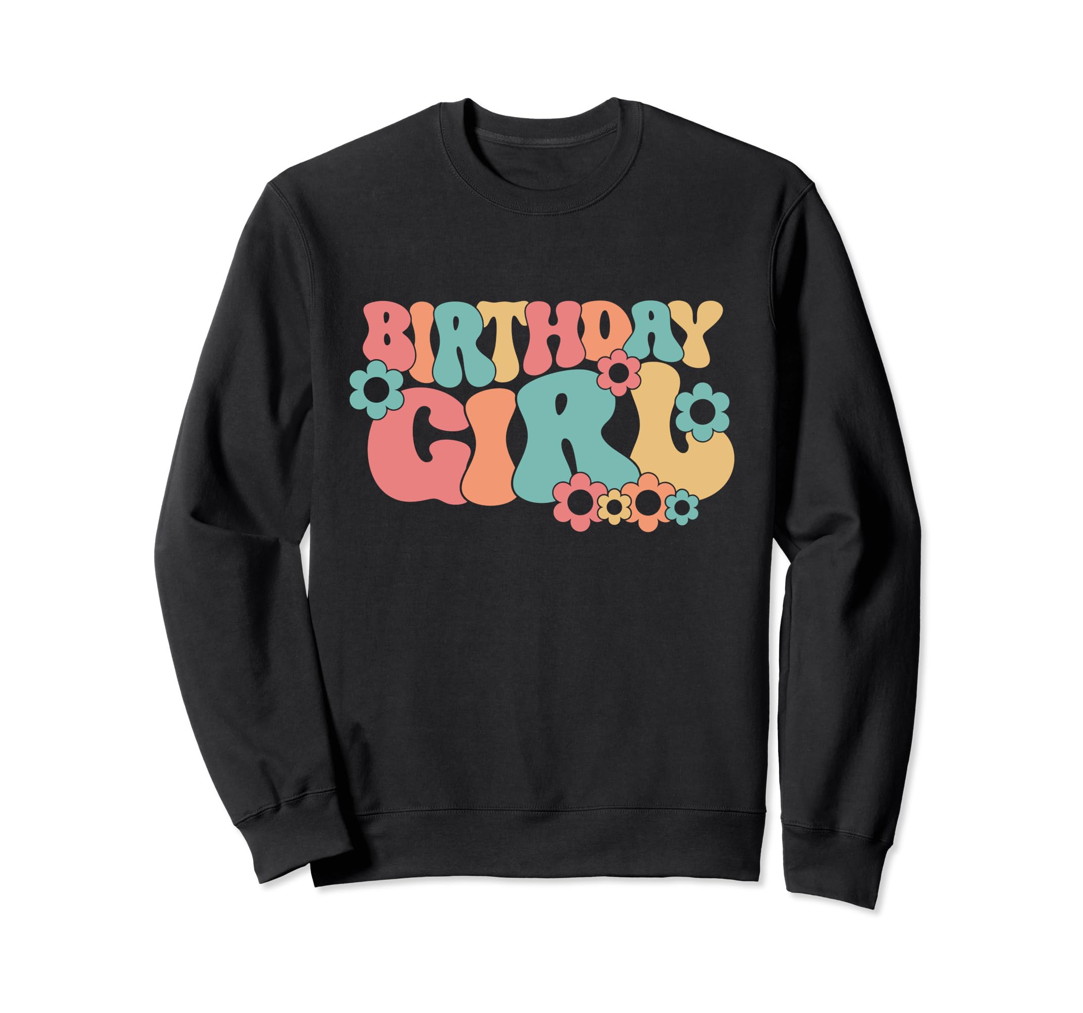 Groovy Birthday Party Boho Hippie Wavy Sweatshirt - Graphic Print Men Women - T-Shirt, Sweatshirt, Hoodie