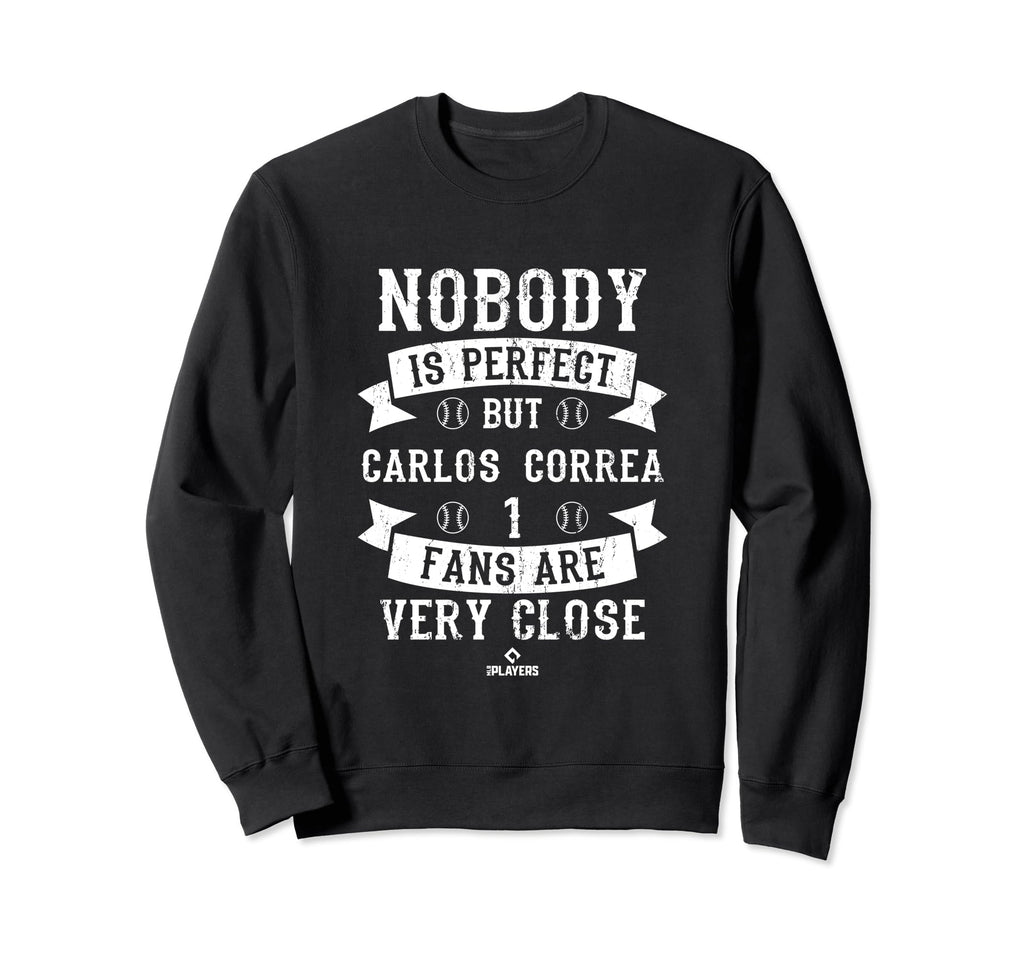 Nobody Is Carlos Correa Sweatshirt - Fun Novelty Design for Adults - T-Shirt, Sweatshirt, Hoodie