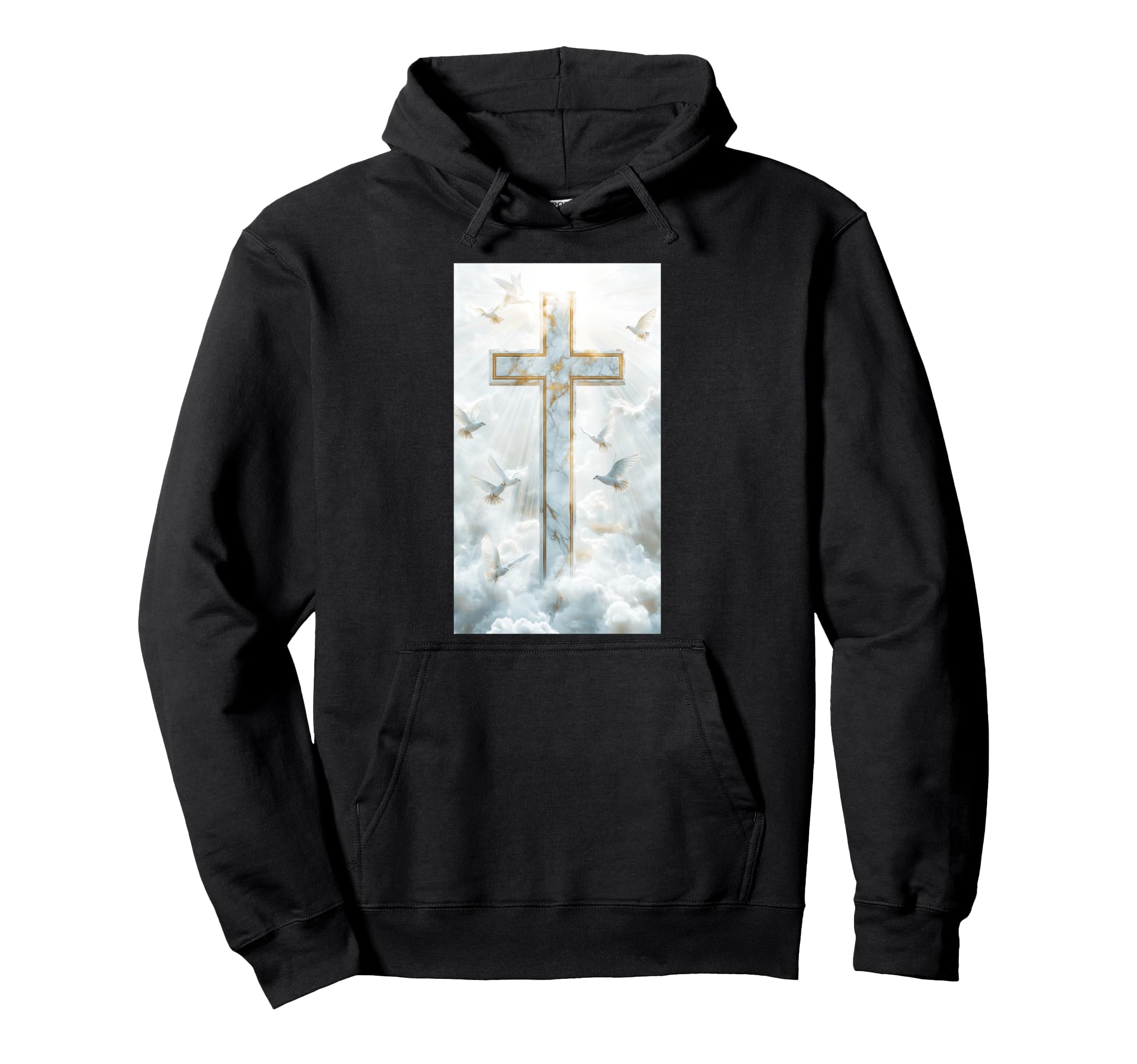 Gothic Cross Grunge Aesthetic Y2K Goth Hoodie - Custom Art Print Men Women - T-Shirt, Sweatshirt, Hoodie