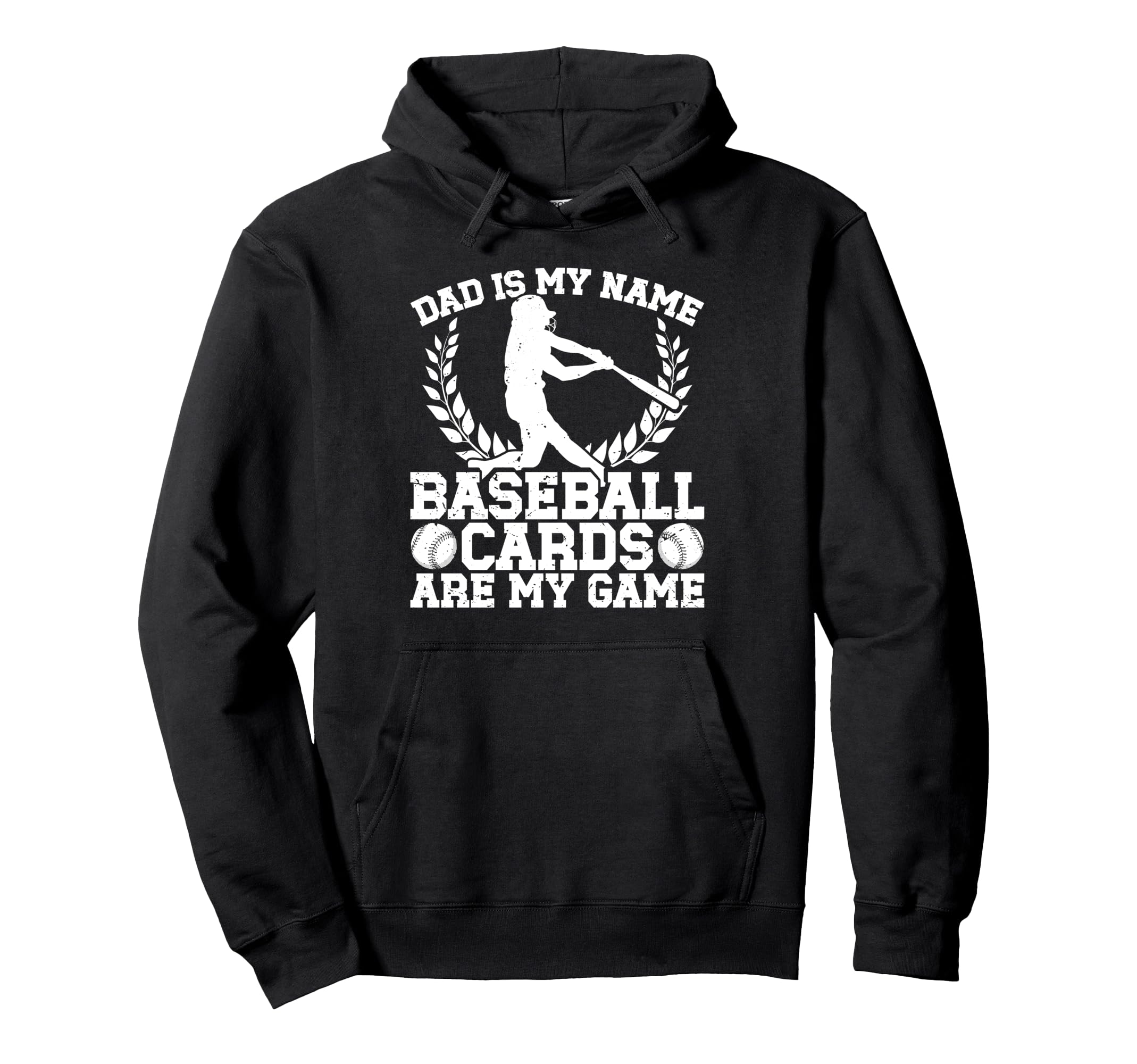 Dad Baseball Card Collector Hoodie - Custom Art Print for Adults - T-Shirt, Sweatshirt, Hoodie