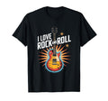 I Love Rock And Roll Guitar T-Shirt - Unique Graphic for Adults - T-Shirt, Sweatshirt, Hoodie