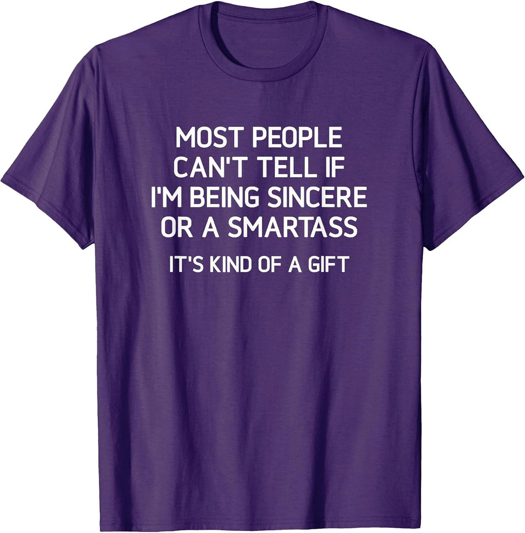 Being Sincere Or A Smartass, Gag Gifts - Adult & Kids T-Shirts, Sweatshirts & Hoodies apparel design preview 1