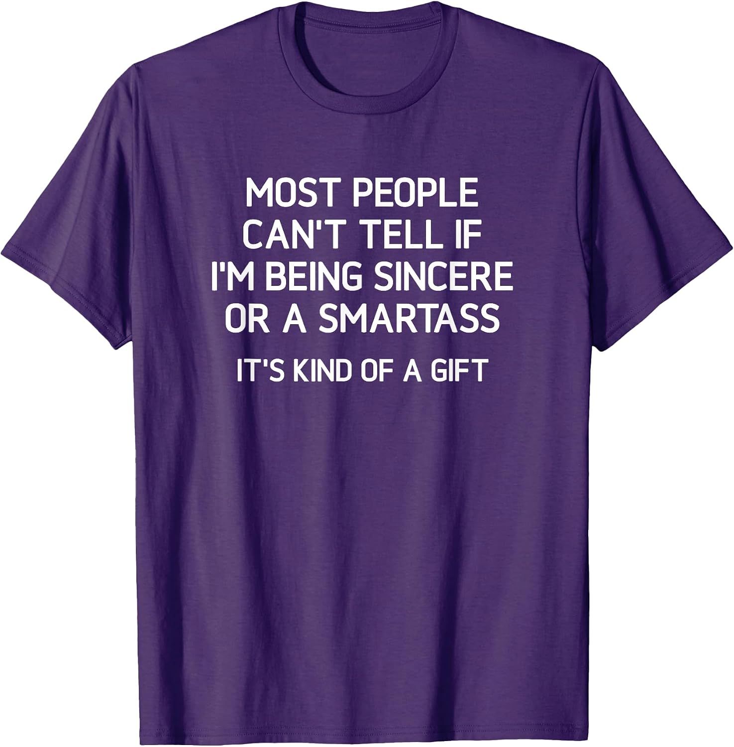 Being Sincere Or A Smartass, Gag Gifts - Adult & Kids T-Shirts, Sweatshirts & Hoodies apparel design preview 1