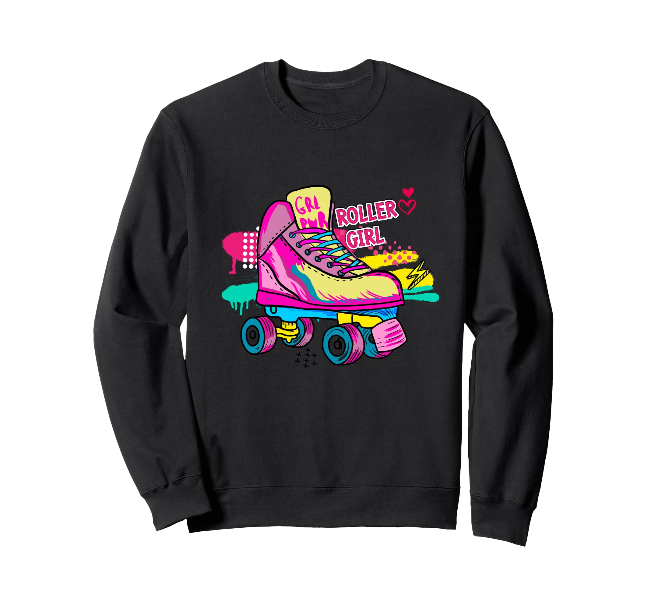 Roller Roller Skater Colorful Sweatshirt - Unique Graphic for Adults - T-Shirt, Sweatshirt, Hoodie