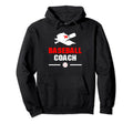 Baseball Coach Player Baseball Lover Hoodie - Minimalist Print Men Women - T-Shirt, Sweatshirt, Hoodie