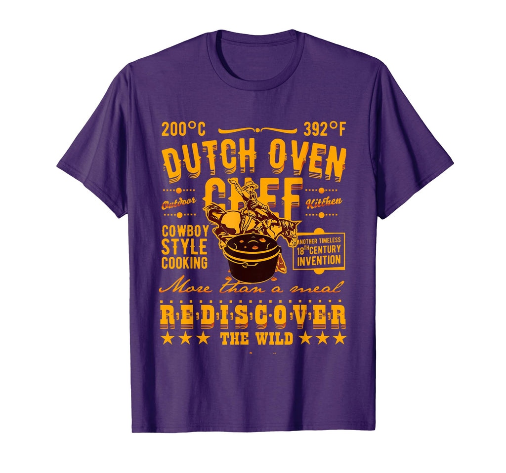 Dutch Oven Cowboy Western Fan Bbq T-Shirt - Novelty Apparel Men Women - T-Shirt, Sweatshirt, Hoodie