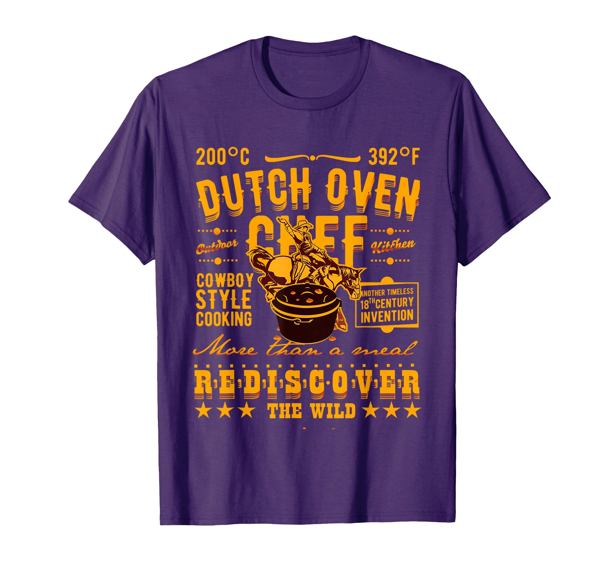 Dutch Oven Cowboy Western Fan Bbq T-Shirt - Novelty Apparel Men Women - T-Shirt, Sweatshirt, Hoodie