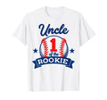 Uncle Rookie 1St Birthday Baseball T-Shirt - Minimalist Print Men Women - T-Shirt, Sweatshirt, Hoodie