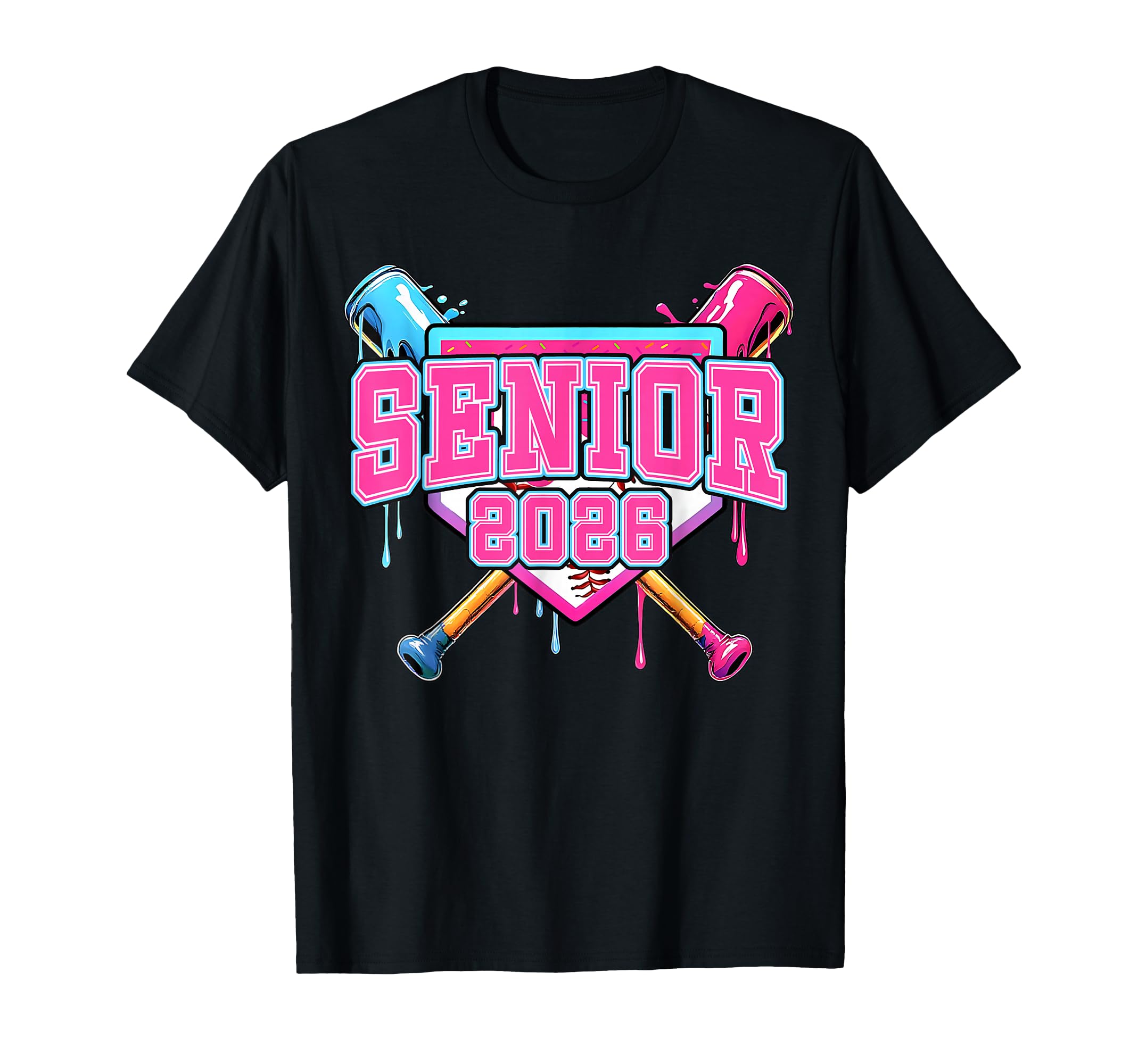 Mom Senior 2026 Baseball Ice T-Shirt - Casual Everyday Wear Men Women - T-Shirt, Sweatshirt, Hoodie