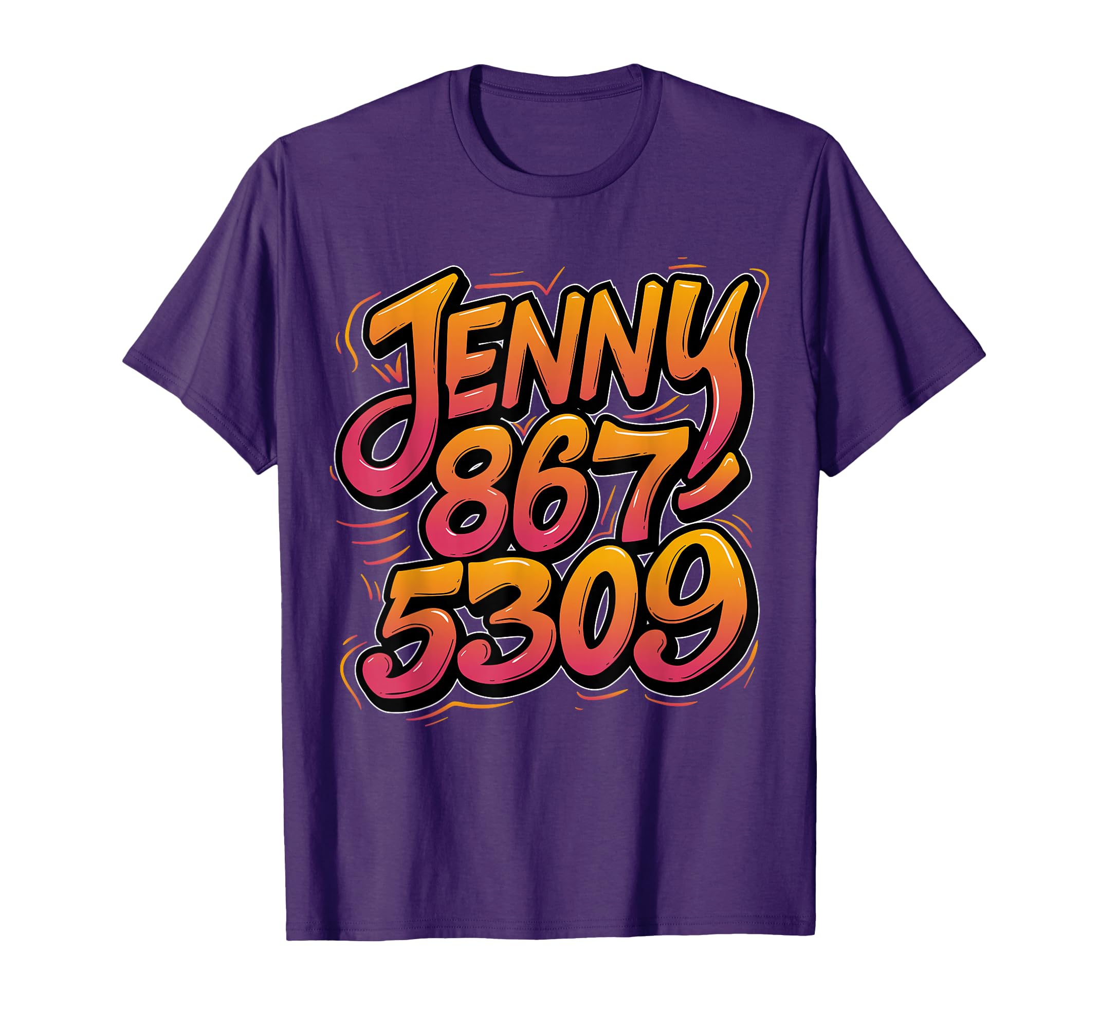 Jenny Phone Number 867 5309 Nostalgic T-Shirt - Unique Graphic Men Women - T-Shirt, Sweatshirt, Hoodie