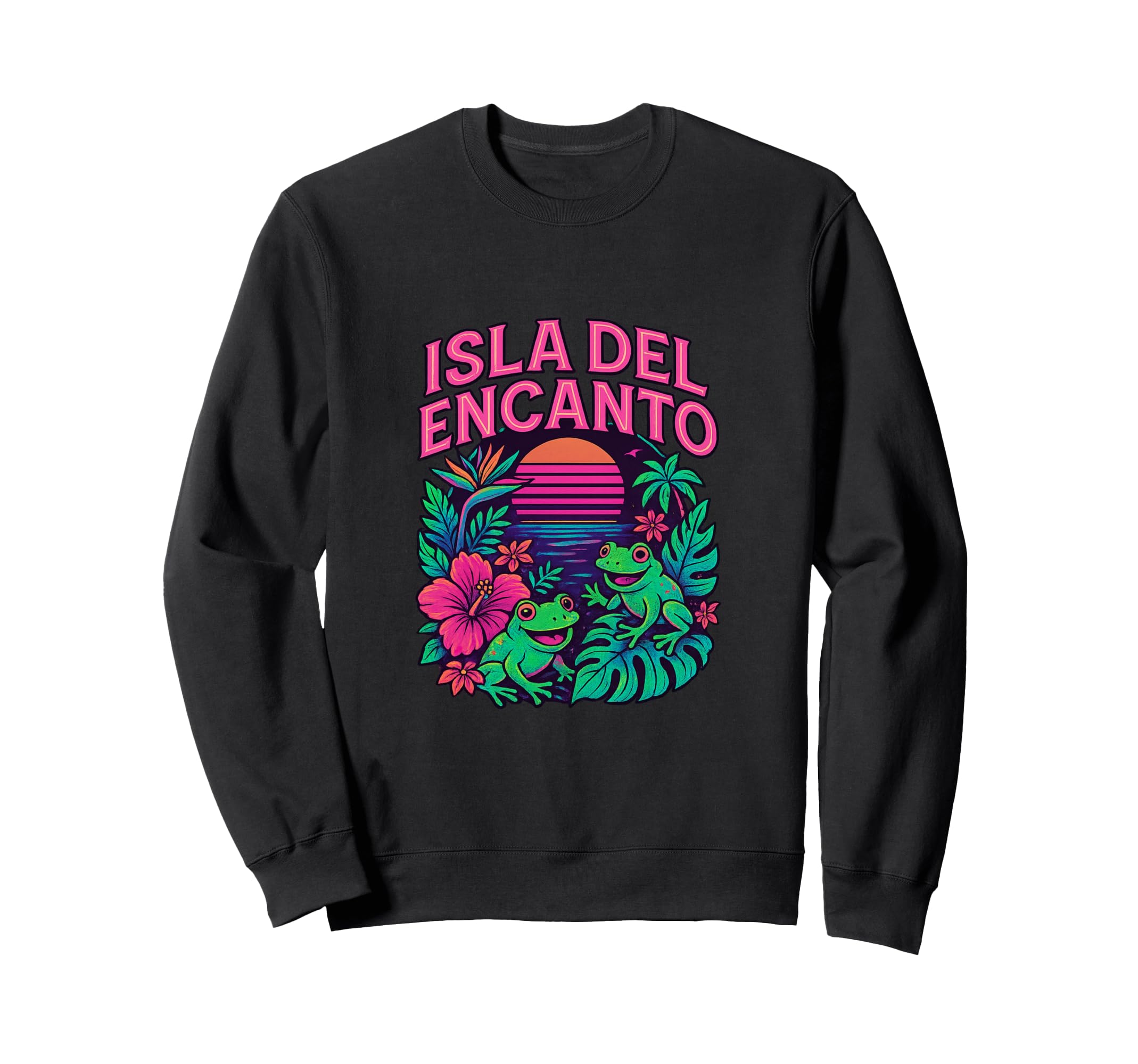 Isla Del Encanto Puerto Rico 80S Sweatshirt - Aesthetic Graphic Unisex - T-Shirt, Sweatshirt, Hoodie