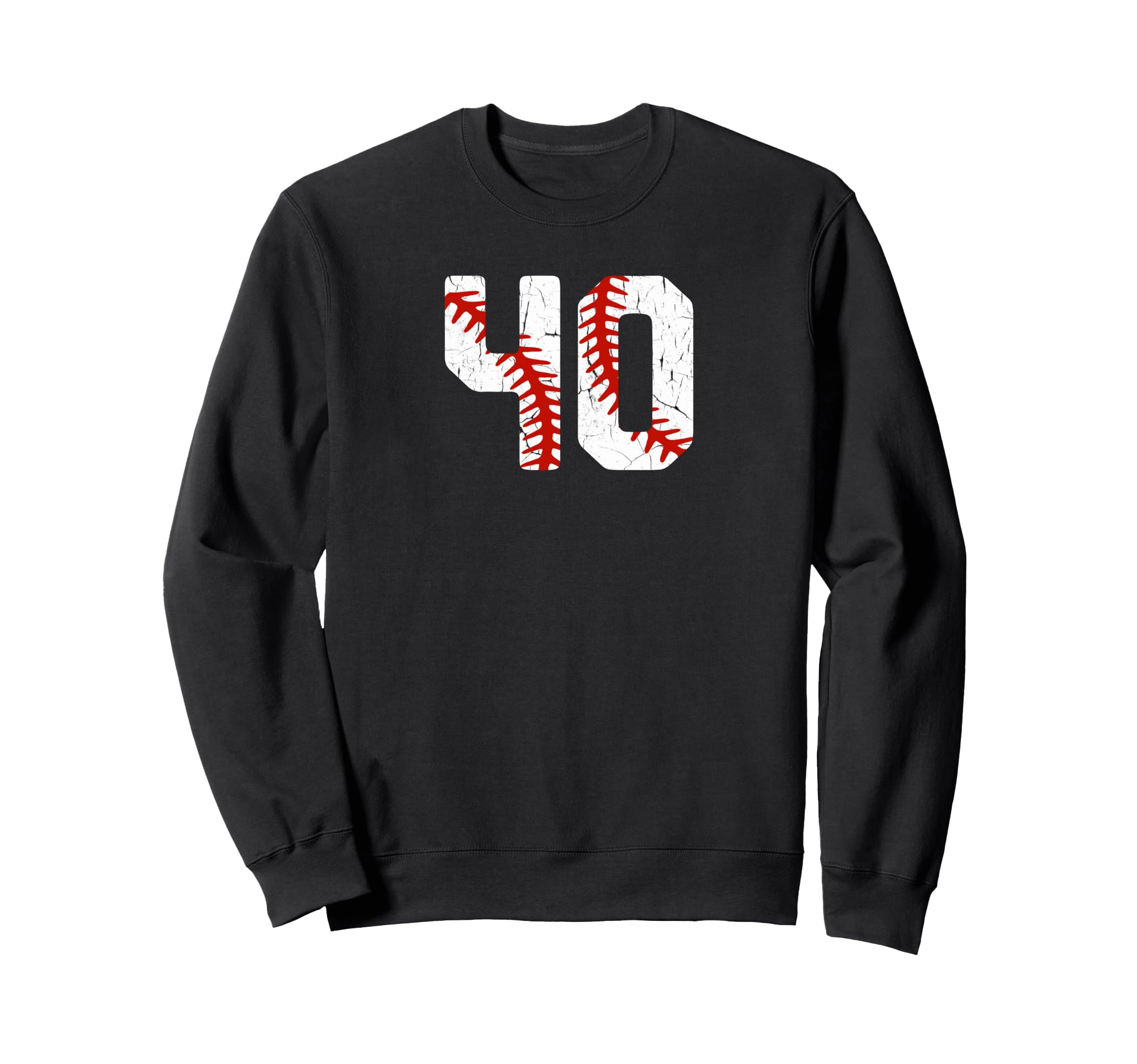 Baseball Player Jersey Number 40 40 Sweatshirt - Fun Novelty Design Unisex - T-Shirt, Sweatshirt, Hoodie