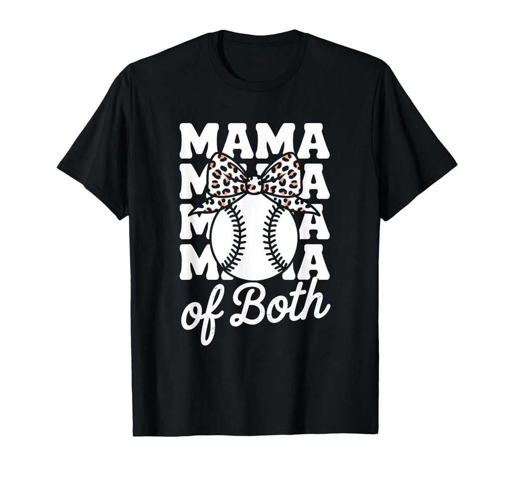 Leopard Mothers Day Mama Mom Both T-Shirt - Aesthetic Graphic Men Women - T-Shirt, Sweatshirt, Hoodie