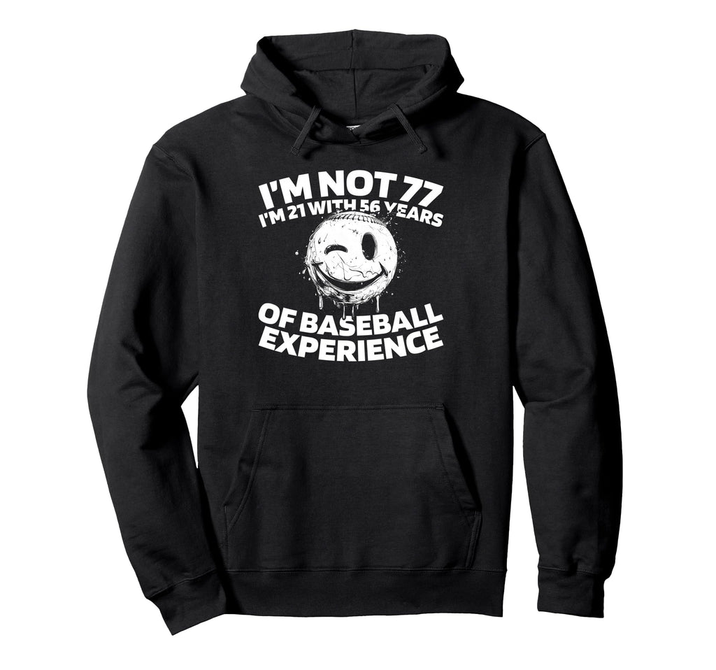 77Th Birthday Baseball Player Team Hoodie - Custom Art Print for Adults - T-Shirt, Sweatshirt, Hoodie