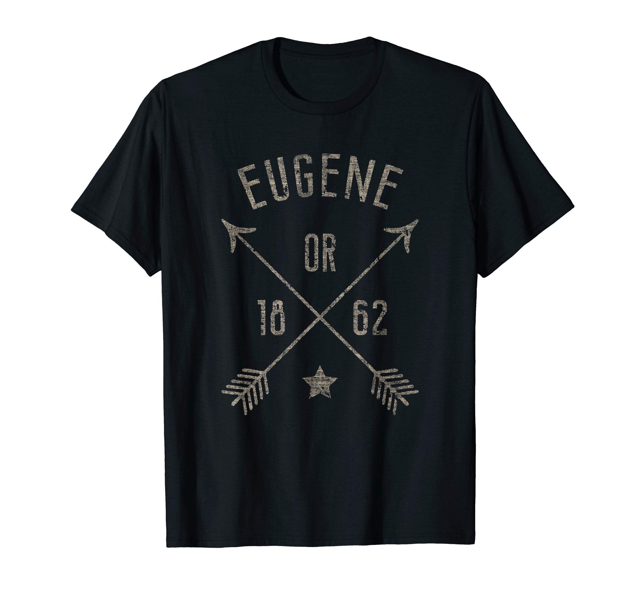 Eugene Oregon Distressed Boho T-Shirt - Casual Everyday Wear for Adults - T-Shirt, Sweatshirt, Hoodie