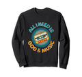 God Music Cassette Tape Boombox Sweatshirt - Minimalist Print Men Women - T-Shirt, Sweatshirt, Hoodie