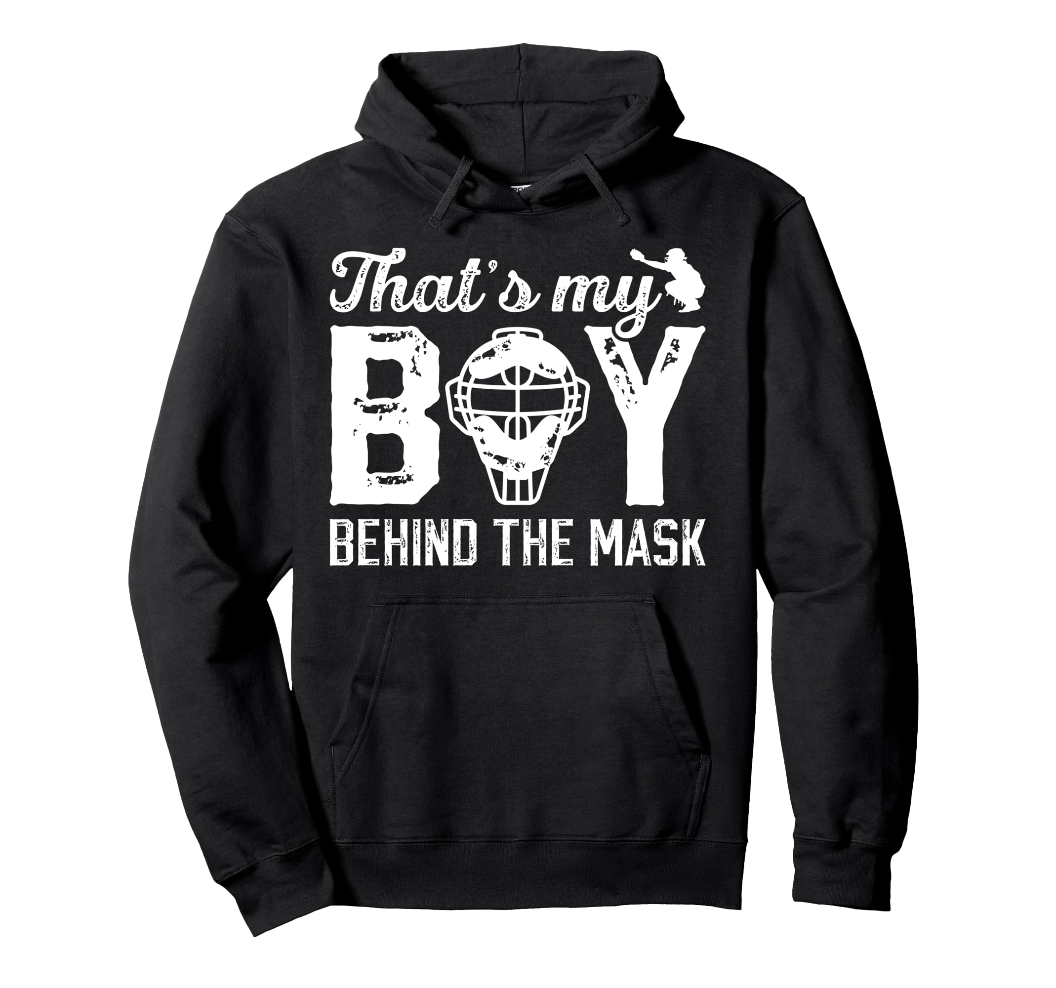 Thats My Baseball Catcher Dad Hoodie - Fun Novelty Design for Adults - T-Shirt, Sweatshirt, Hoodie