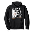 Funny Family Baseball Coach Dad Hoodie - Casual Everyday Wear Men Women - T-Shirt, Sweatshirt, Hoodie