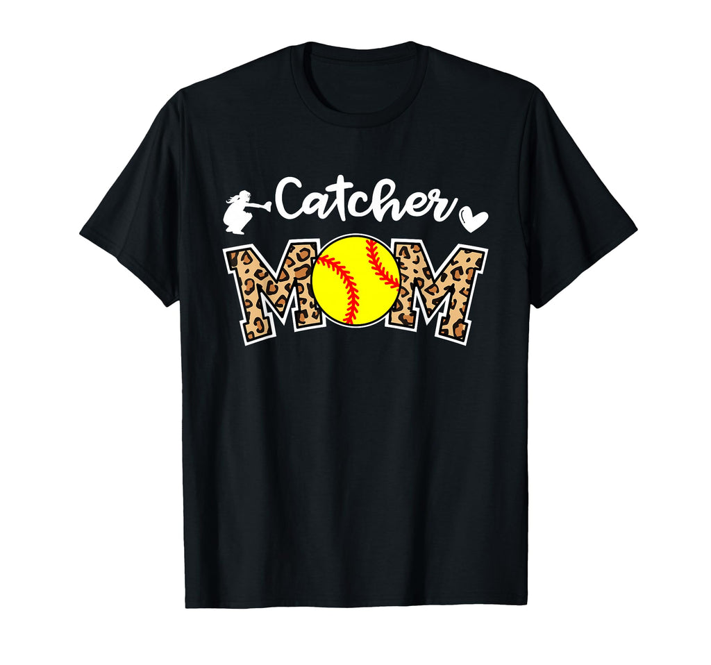 Catcher Mom Softball Mom Funny T-Shirt - Aesthetic Graphic for Adults - T-Shirt, Sweatshirt, Hoodie
