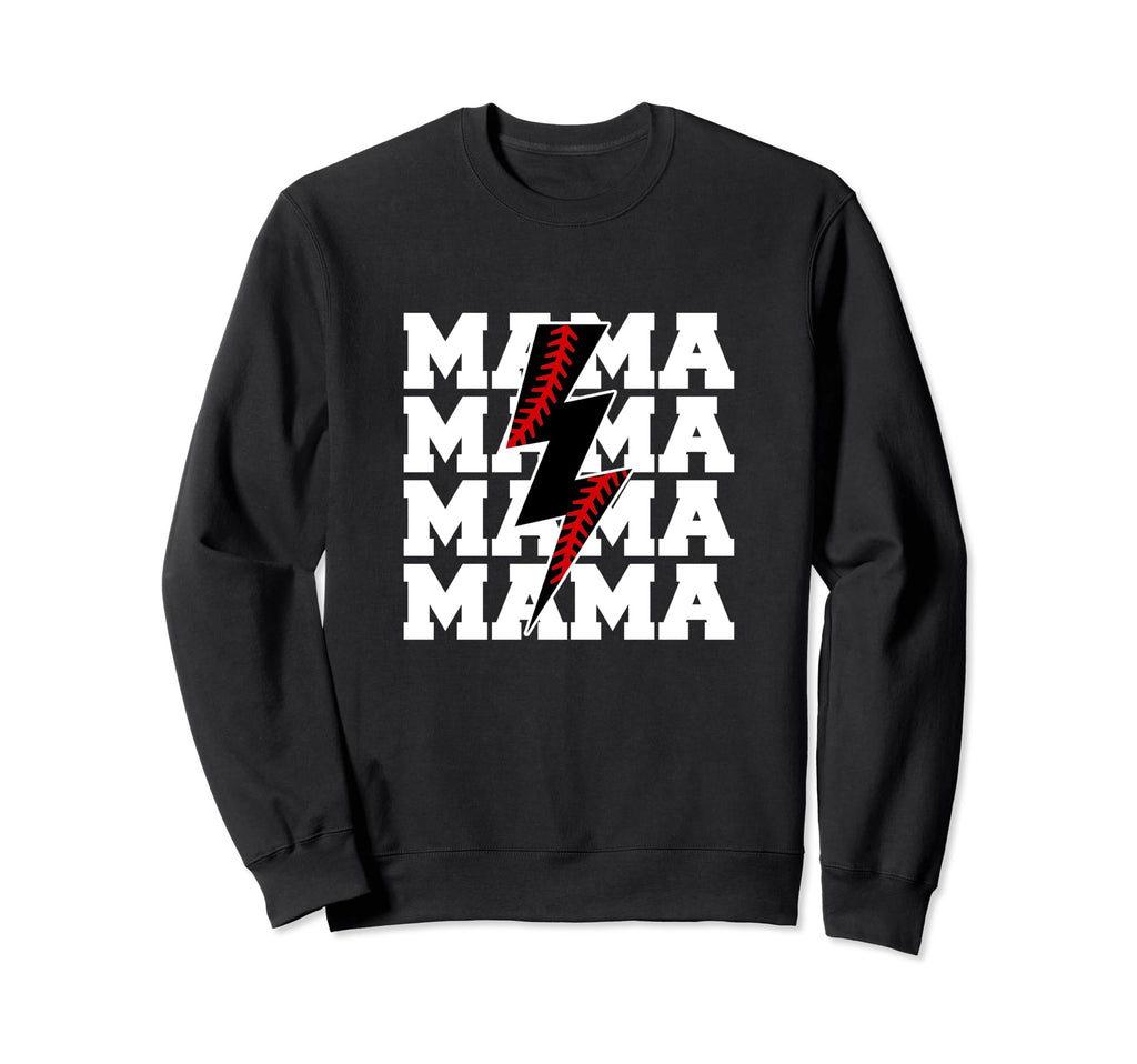 Baseball Mama Baseball Mom Gifts Sweatshirt - Minimalist Print for Adults - T-Shirt, Sweatshirt, Hoodie