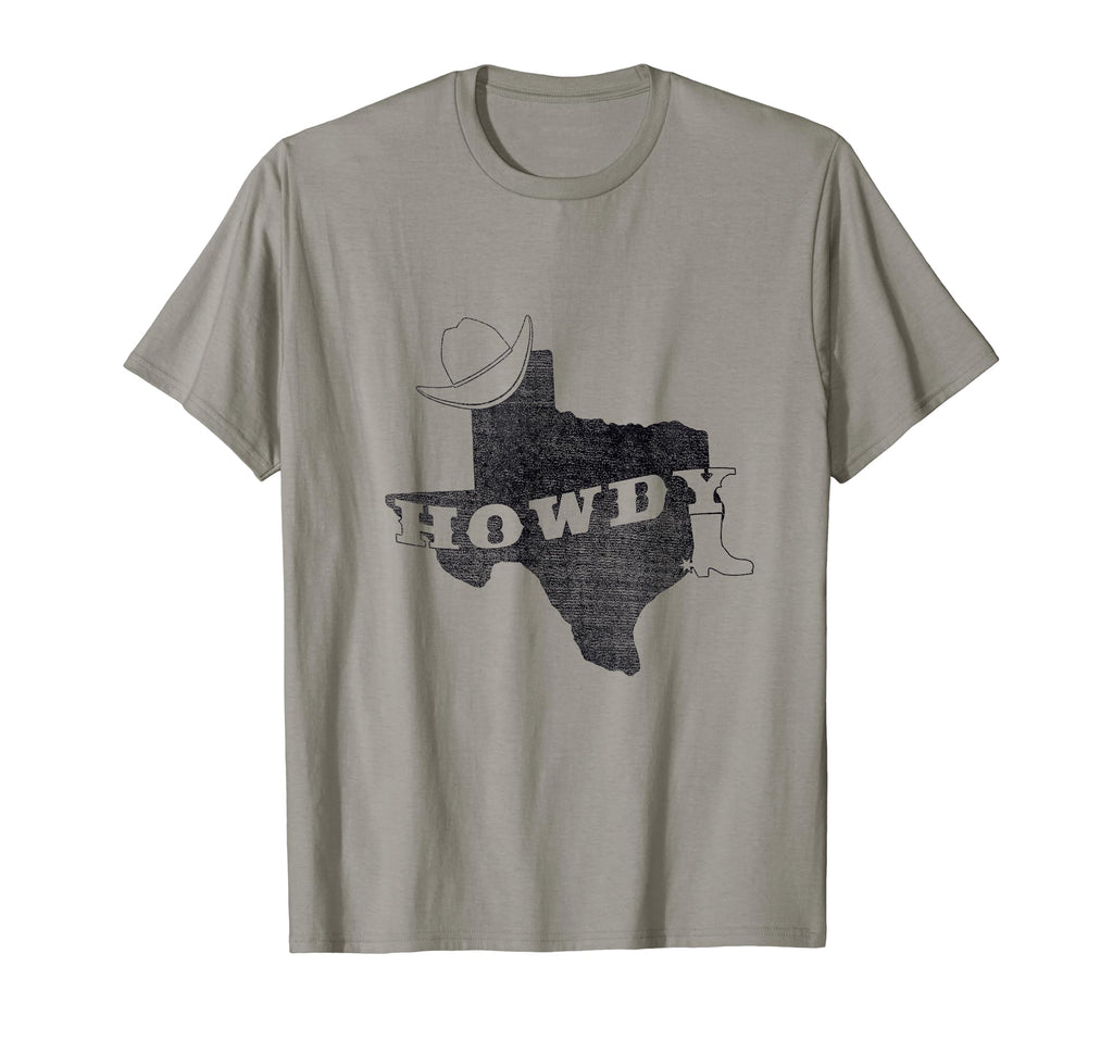 Distressed Texas Howdy Cowboy Rodeo T-Shirt - Fun Novelty Design Unisex - T-Shirt, Sweatshirt, Hoodie