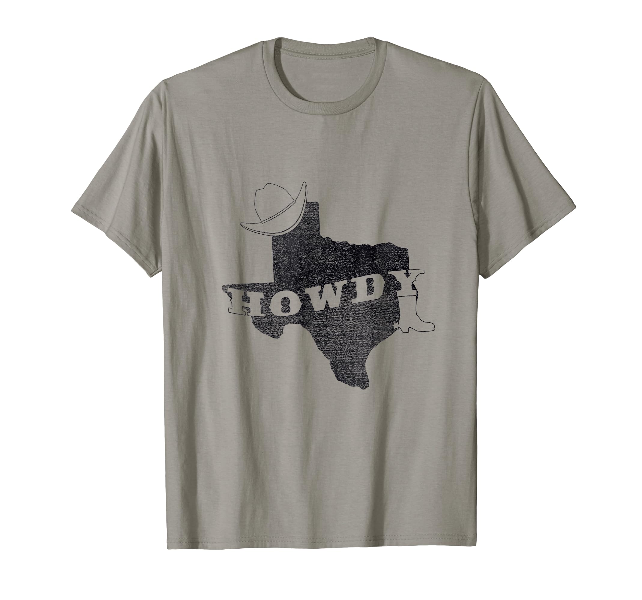 Distressed Texas Howdy Cowboy Rodeo T-Shirt - Fun Novelty Design Unisex - T-Shirt, Sweatshirt, Hoodie