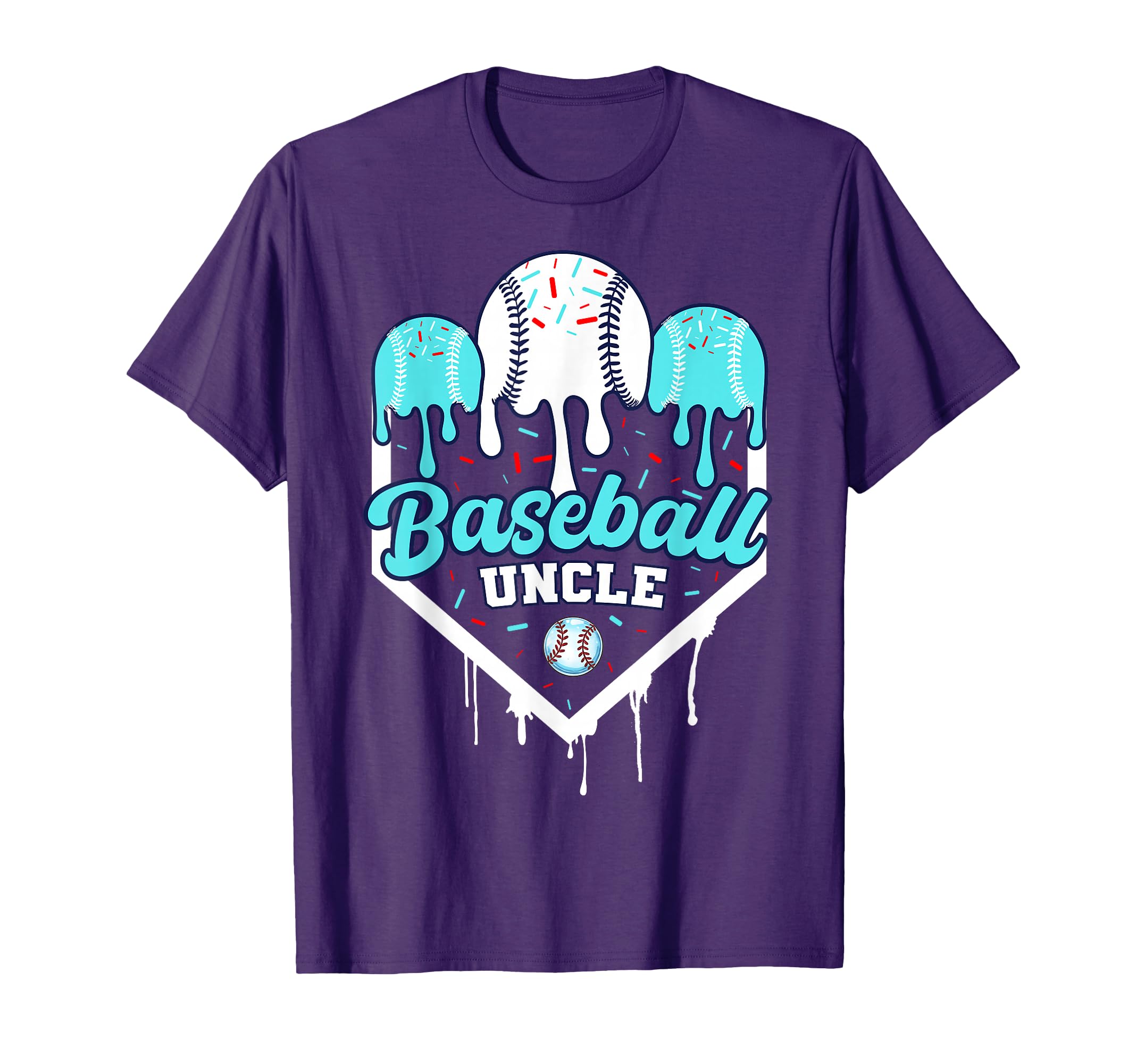 Baseball Drip Uncle Ice Cram Home T-Shirt - Fun Novelty Design for Adults - T-Shirt, Sweatshirt, Hoodie