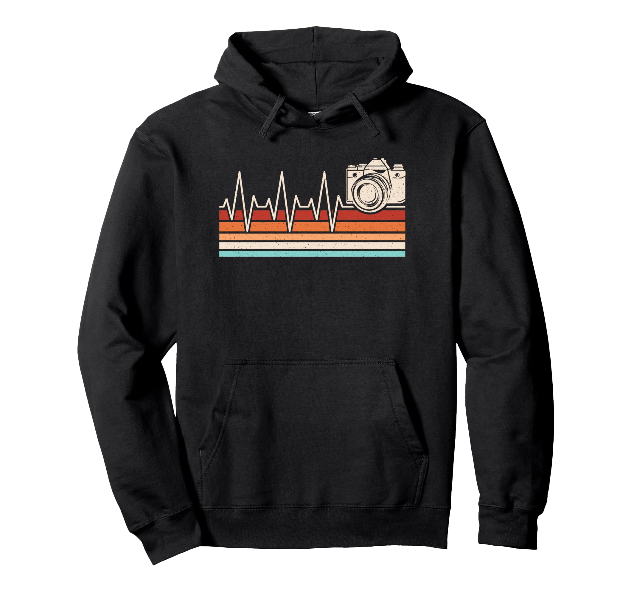 Photography Heartbeat Camera Hoodie - Casual Everyday Wear Unisex - T-Shirt, Sweatshirt, Hoodie