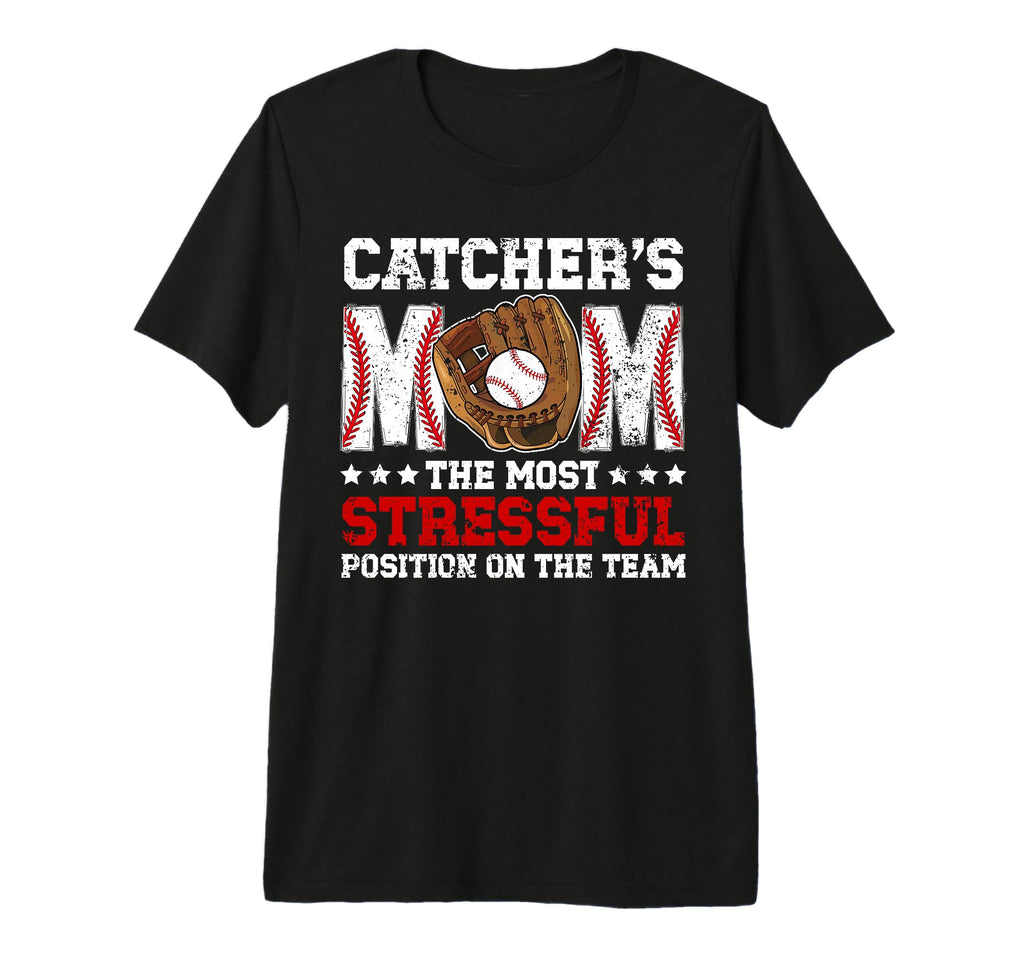 Catchers Mom Baseball Catcher Mom T-Shirt - Unique Graphic Men Women - T-Shirt, Sweatshirt, Hoodie
