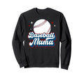 Baseball Mama Baseball Mom Baseball Sweatshirt - Trendy Graphic for Adults - T-Shirt, Sweatshirt, Hoodie