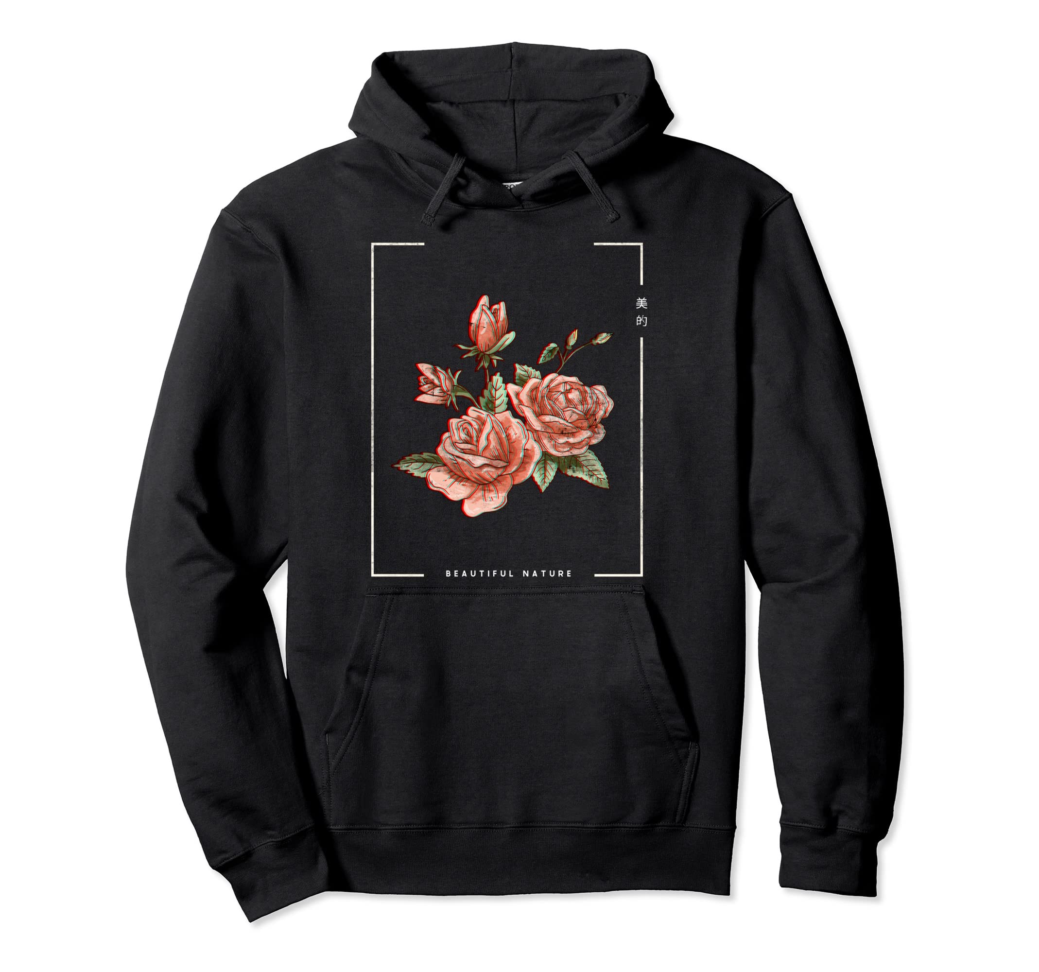 Japanese Aesthetic Vaporwave Nature Hoodie - Streetwear Style for Adults - T-Shirt, Sweatshirt, Hoodie