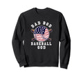 Dad Bod Baseball God Us Flag Sweatshirt - Casual Everyday Wear for Adults - T-Shirt, Sweatshirt, Hoodie