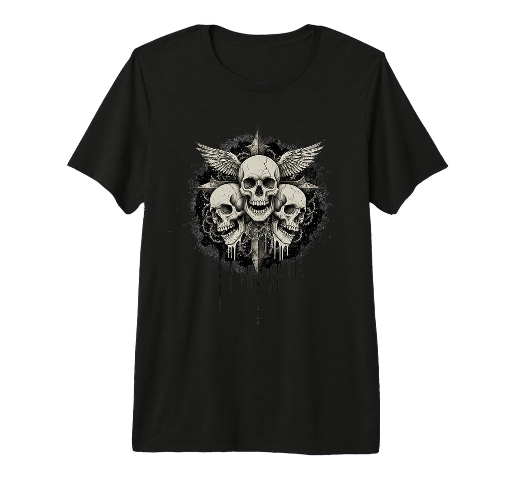 Y2K Grunge Goth Aesthetic Skull Gothic T-Shirt - Streetwear Style Unisex - T-Shirt, Sweatshirt, Hoodie