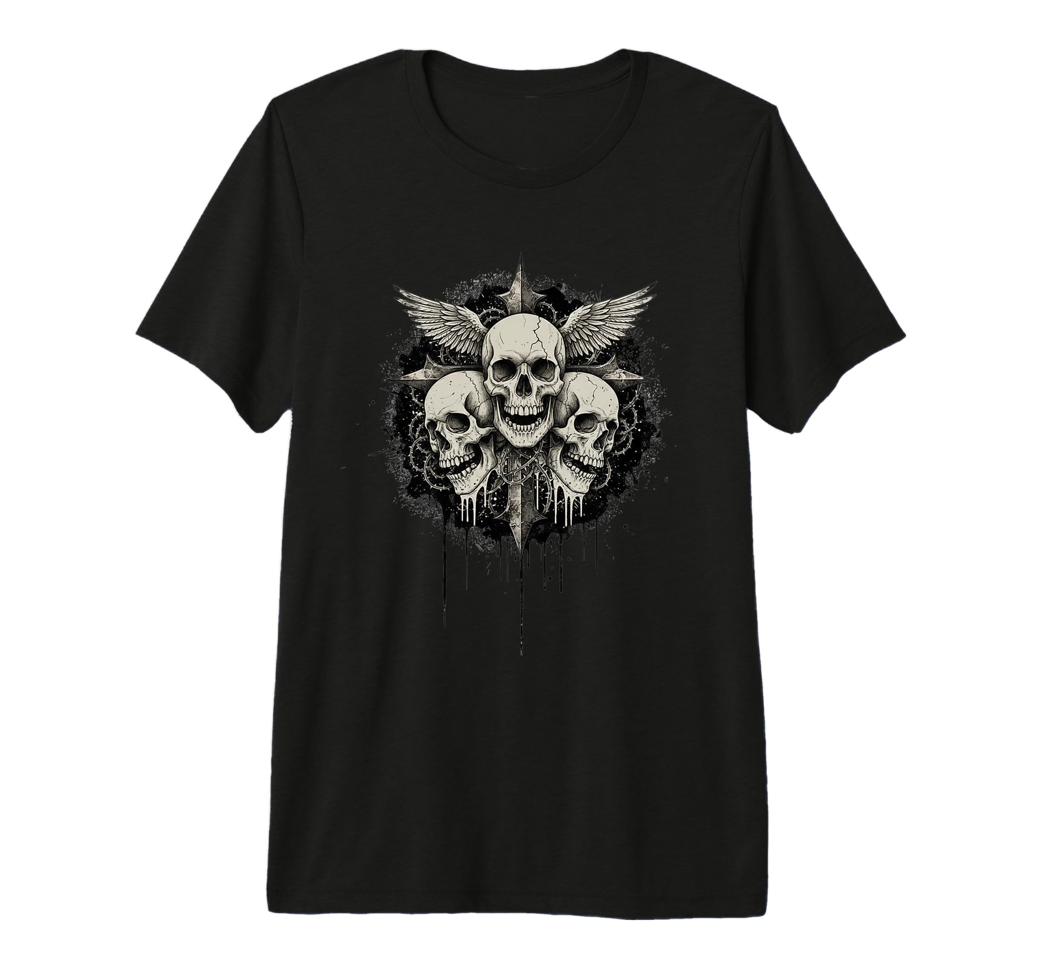 Y2K Grunge Goth Aesthetic Skull Gothic T-Shirt - Streetwear Style Unisex - T-Shirt, Sweatshirt, Hoodie