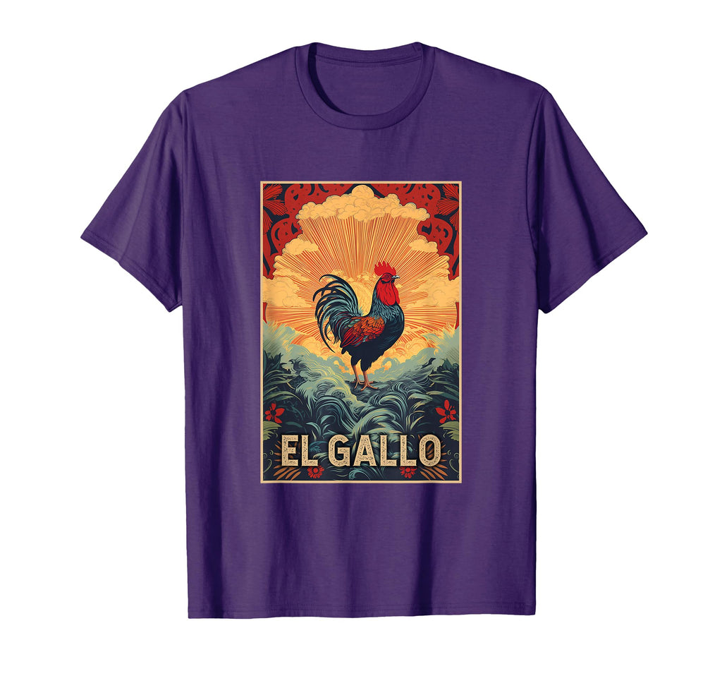 Latino Fun El Gallo Rooster Black T-Shirt - Streetwear Style Men Women - T-Shirt, Sweatshirt, Hoodie