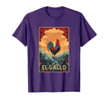 Latino Fun El Gallo Rooster Black T-Shirt - Streetwear Style Men Women - T-Shirt, Sweatshirt, Hoodie