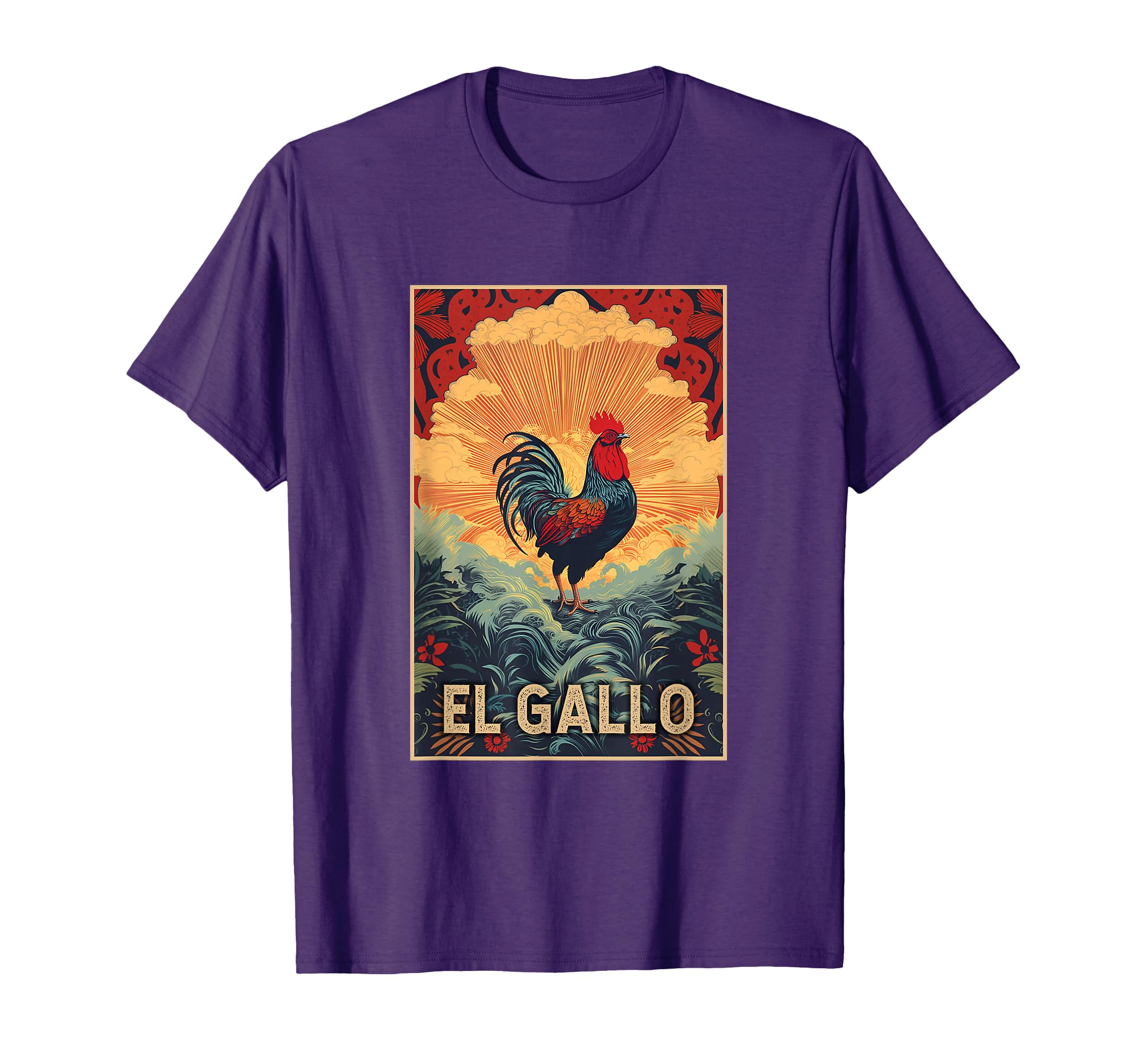 Latino Fun El Gallo Rooster Black T-Shirt - Streetwear Style Men Women - T-Shirt, Sweatshirt, Hoodie