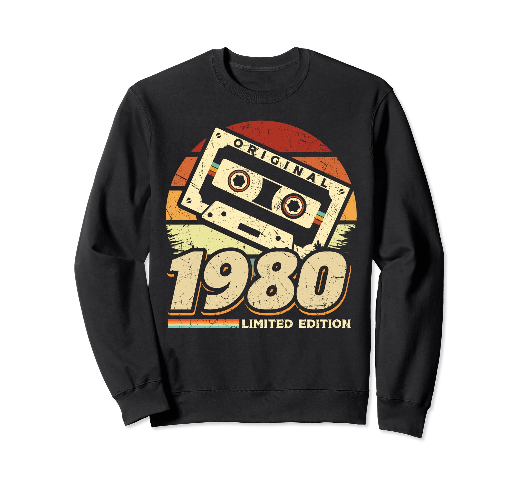 1980 Cassette Tape 44Th Birthday Sweatshirt - Novelty Apparel for Adults - T-Shirt, Sweatshirt, Hoodie