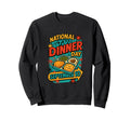 National Tv Dinner Day September Sweatshirt - Aesthetic Graphic Men Women - T-Shirt, Sweatshirt, Hoodie