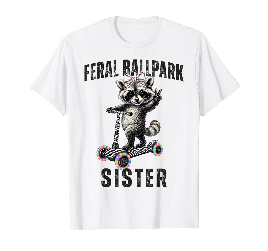 Raccoon And Scooter Feral T-Shirt - Casual Everyday Wear for Adults - T-Shirt, Sweatshirt, Hoodie
