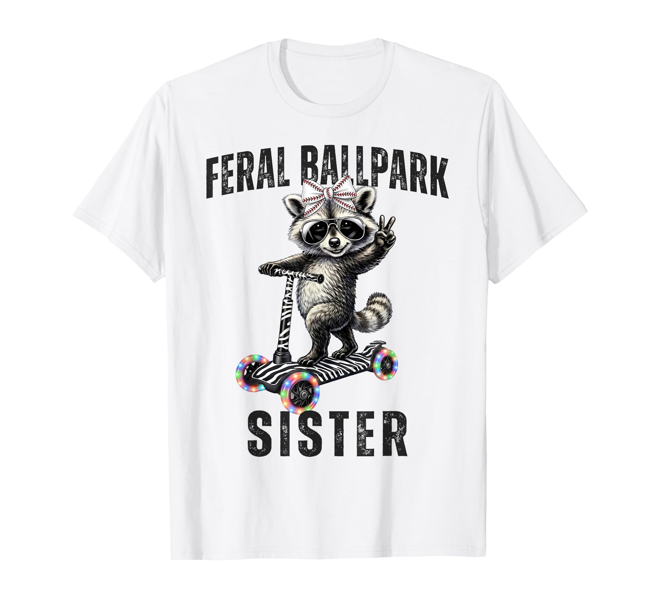 Raccoon And Scooter Feral T-Shirt - Casual Everyday Wear for Adults - T-Shirt, Sweatshirt, Hoodie