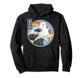 Surfing Ghost Japan Kanagawa Wave Kawaii Hoodie - Custom Art Print Unisex - T-Shirt, Sweatshirt, Hoodie