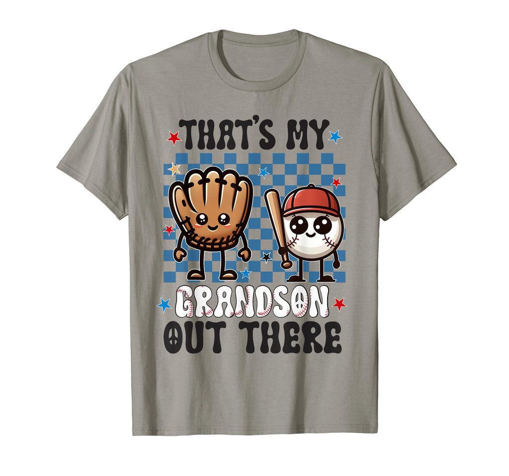 Thats My Grandson Out There Baseball T-Shirt - Minimalist Print Men Women - T-Shirt, Sweatshirt, Hoodie