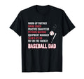 Baseball Dad Gift Fathers Day T-Shirt - Minimalist Print Men Women - T-Shirt, Sweatshirt, Hoodie