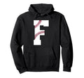 F Baseball Initial Personalized Hoodie - Fun Novelty Design Men Women - T-Shirt, Sweatshirt, Hoodie