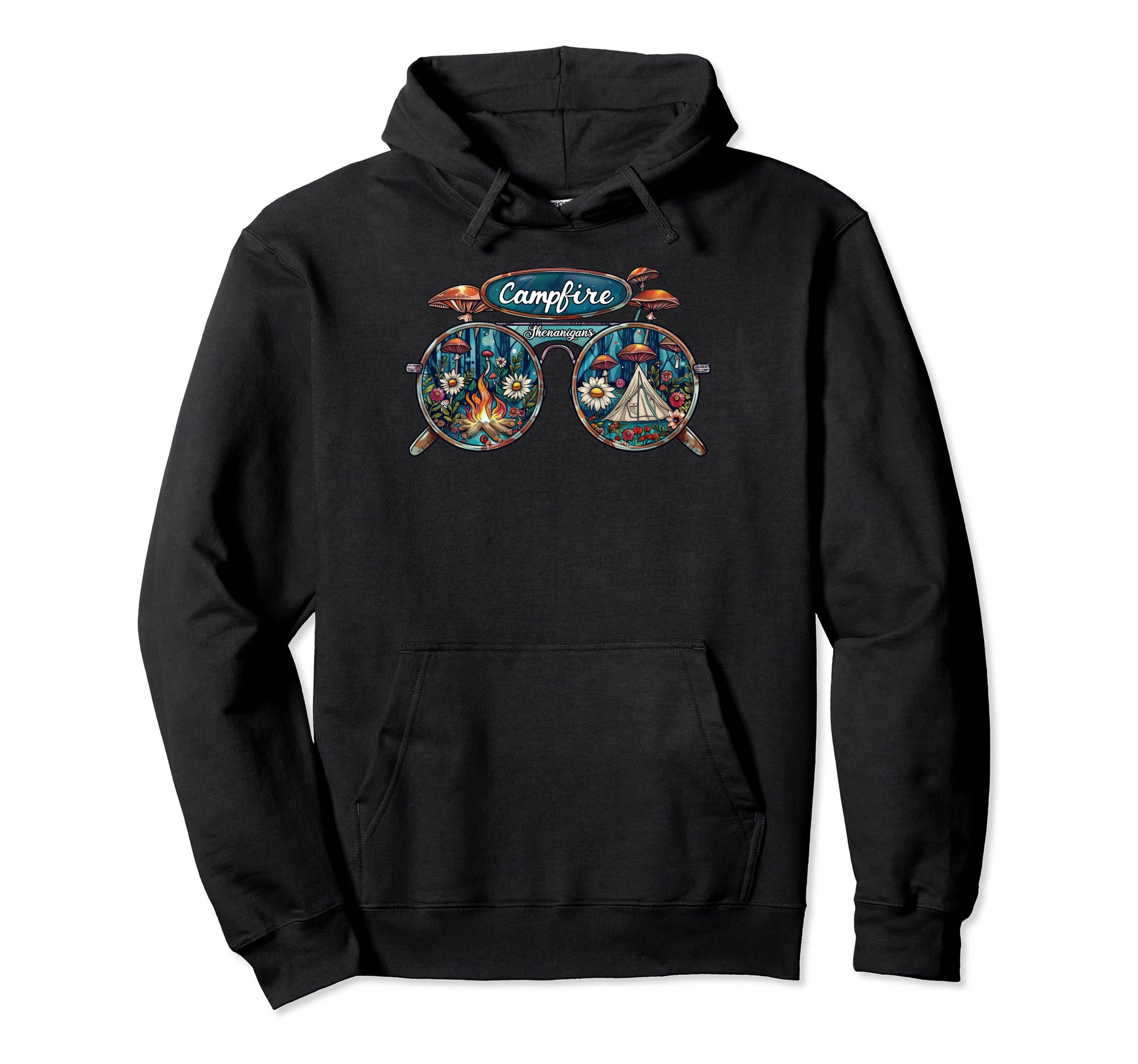 Campfire Shenanigans Boho Hippie Hoodie - Aesthetic Graphic Unisex - T-Shirt, Sweatshirt, Hoodie