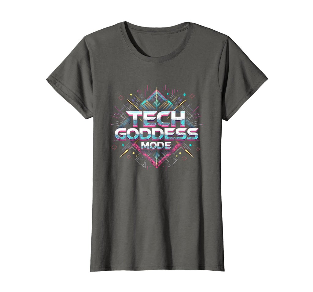 Tech Goddess Mode Y2K Cyber T-Shirt - Aesthetic Graphic for Adults - T-Shirt, Sweatshirt, Hoodie