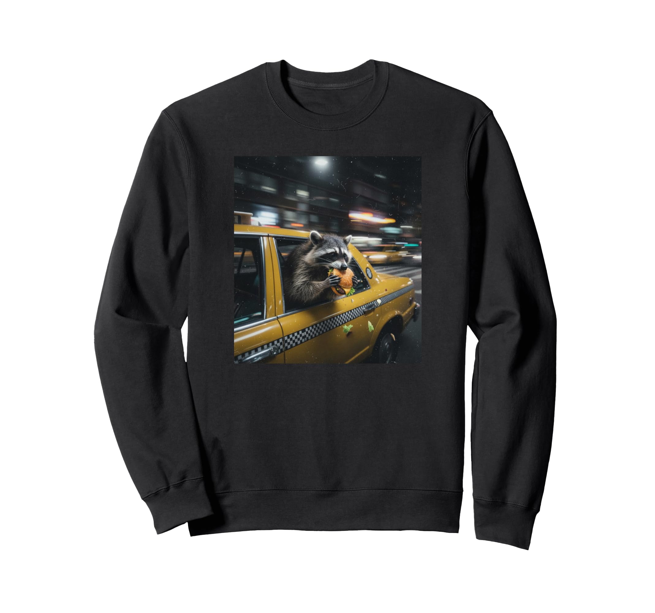 Late Night Dinner And Taxi Home Funny Sweatshirt - Graphic Print Men Women - T-Shirt, Sweatshirt, Hoodie