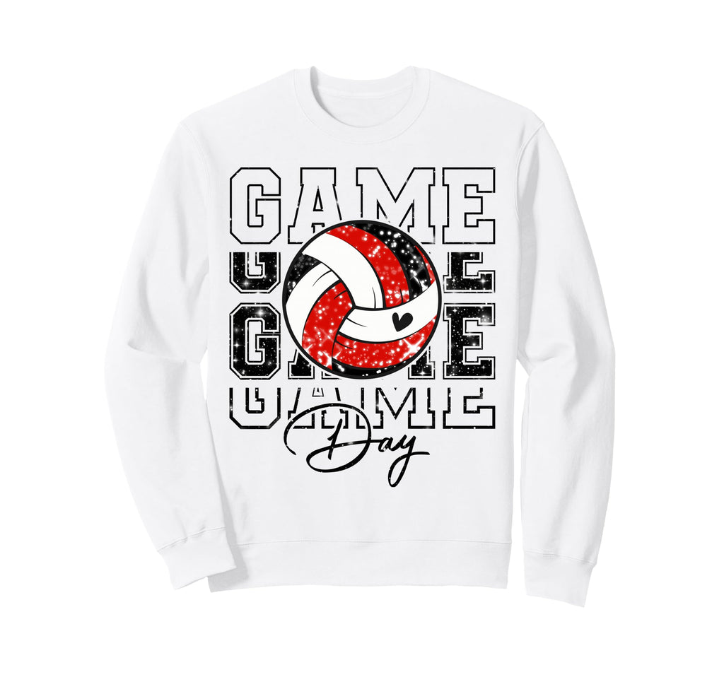 Volleyball Game Day Volleyball Sweatshirt - Casual Everyday Wear Unisex - T-Shirt, Sweatshirt, Hoodie
